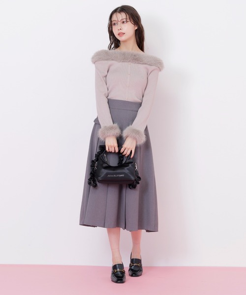 JILL by JILL STUART(ジルバイジルスチュアート)の「◇リボンハンドルサテンバッグ(ハンドバッグ・レディース・ブラック/ピンク・FREE)」の5枚目の写真