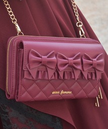 axes femme | リボンキルトヨコ型ショルダー(ショルダーバッグ)