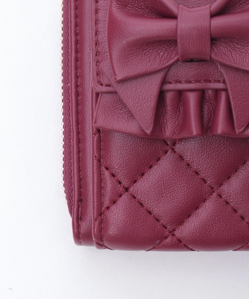 axes femme（アクシーズファム）の「リボンキルトヨコ型ショルダー（ショルダーバッグ・レディース・ワイン/ブラック・FREE）」の7枚目の写真