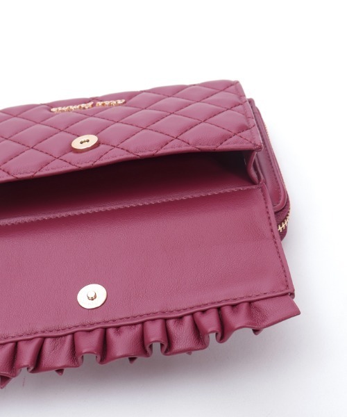 axes femme（アクシーズファム）の「リボンキルトヨコ型ショルダー（ショルダーバッグ・レディース・ワイン/ブラック・FREE）」の12枚目の写真