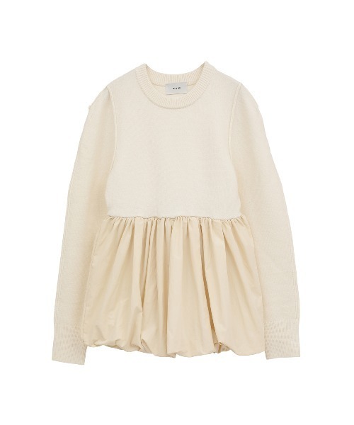 セール】DOCKING POWERSHOULDER KNIT TOPS（ニット/セーター）｜CLANE