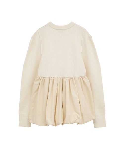 セール】DOCKING POWERSHOULDER KNIT TOPS（ニット/セーター）｜CLANE