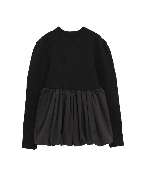 CLANE(クラネ)の「DOCKING POWERSHOULDER KNIT TOPS(ニット/セーター・レディース・ブラック/アイボリー/ベージュ・2/1)」の21枚目の写真