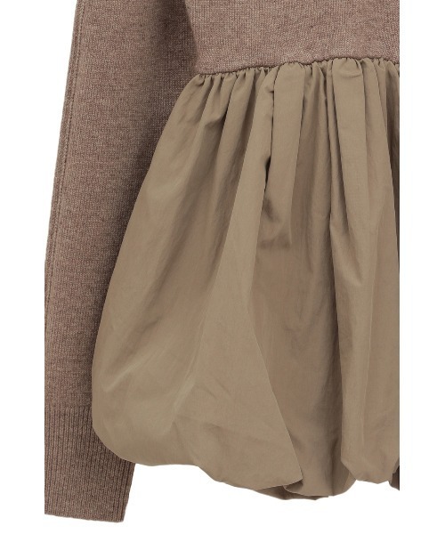 セール】DOCKING POWERSHOULDER KNIT TOPS（ニット/セーター）｜CLANE