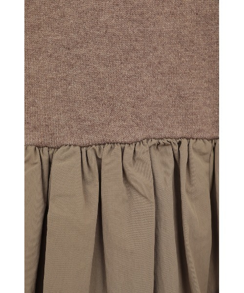セール】DOCKING POWERSHOULDER KNIT TOPS（ニット/セーター）｜CLANE