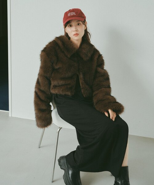 Kastane ファーショートコート ファーショートコート（その他アウター）｜Kastane（カスタネ）の