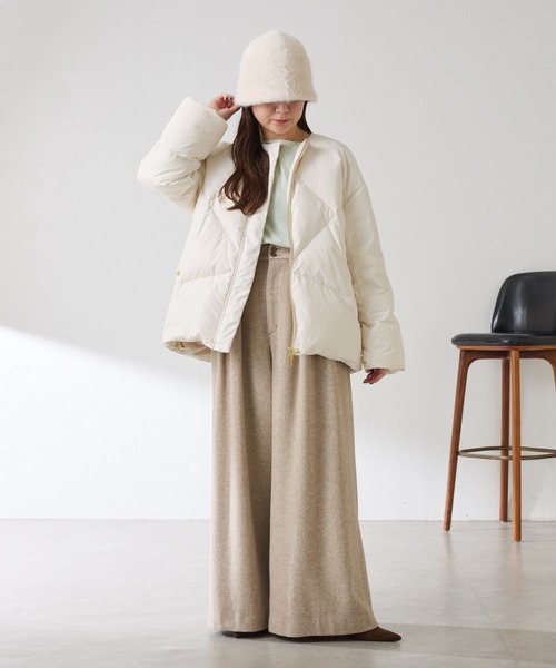 COLLAGE GALLARDAGALANTE（コラージュガリャルダガランテ）の「UVケアバケットハット（ハット・レディース・オフホワイト・FREE）」の3枚目の写真