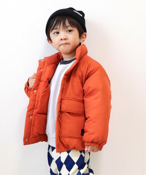 洗える】スタンドカラー中綿ジャケット_ジュニア対応（ダウン