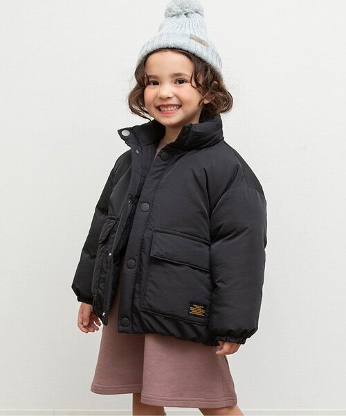 セール】【洗える】スタンドカラー中綿ジャケット_ジュニア対応