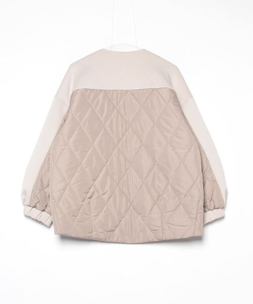 ROSE BUD(ローズバッド)の「LIGHT DOCKING JACKET(その他アウター・レディース・ベージュ/ブラック・ONE SIZE)」の4枚目の写真