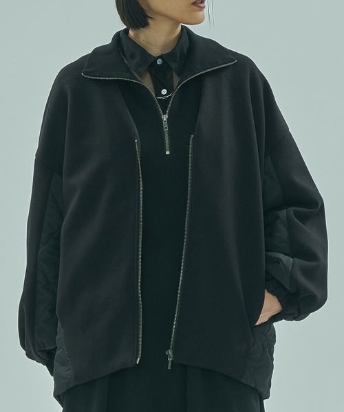 ROSE BUD(ローズバッド)の「LIGHT DOCKING JACKET(その他アウター・レディース・ベージュ/ブラック・ONE SIZE)」の2枚目の写真