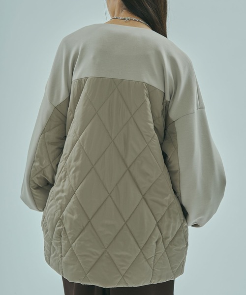 ROSE BUD(ローズバッド)の「LIGHT DOCKING JACKET(その他アウター・レディース・ベージュ/ブラック・ONE SIZE)」の12枚目の写真