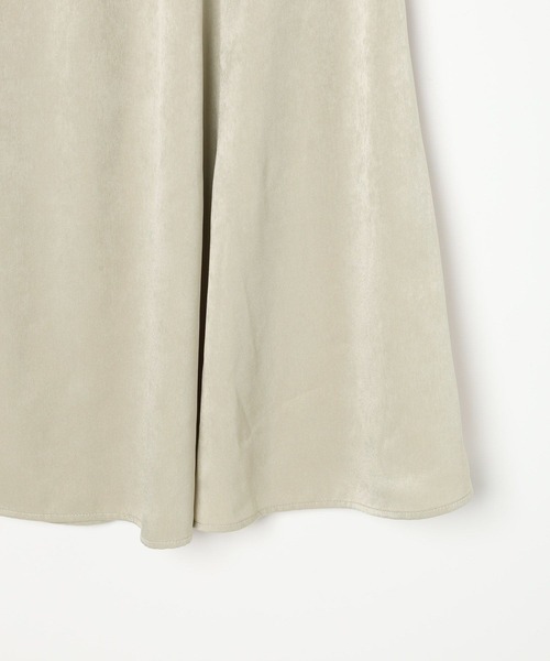 LEPSIM（レプシィム）の「ハギハギサテンフレアスカート　600161（スカート・レディース・チャコールグレー/アイボリー/ブラウン・FREE）」の7枚目の写真