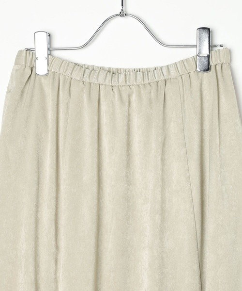 LEPSIM（レプシィム）の「ハギハギサテンフレアスカート　600161（スカート・レディース・チャコールグレー/アイボリー/ブラウン・FREE）」の8枚目の写真