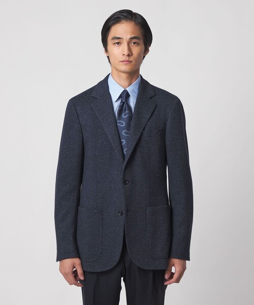 UNITED ARROWS（ユナイテッドアローズ）の「ツイル ジャージ シングル2ボタン テーラードジャケット COMFORT EASY‐MODEL（テーラードジャケット・メンズ・ネイビー・50/44/48/46）」の3枚目の写真