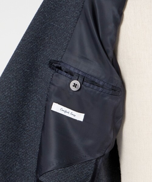 UNITED ARROWS（ユナイテッドアローズ）の「ツイル ジャージ シングル2ボタン テーラードジャケット COMFORT EASY‐MODEL（テーラードジャケット・メンズ・ネイビー・50/44/48/46）」の14枚目の写真
