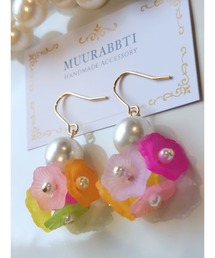 【MUURABBTI】花手毬ピアス(MA)