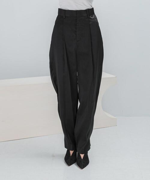 URBAN RESEARCH ROSSO WOMEN(アーバンリサーチ ロッソ)の「ウール混2WAYサテンパンツ(その他パンツ・レディース・ブラック/オフホワイト・36/38)」の10枚目の写真
