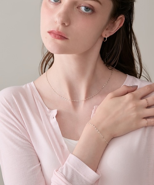 WEB限定】シルバーネックレス／ブレスレットセット（ネックレス