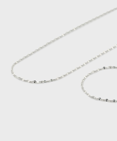 セール】【WEB限定】シルバーネックレス／ブレスレットセット 