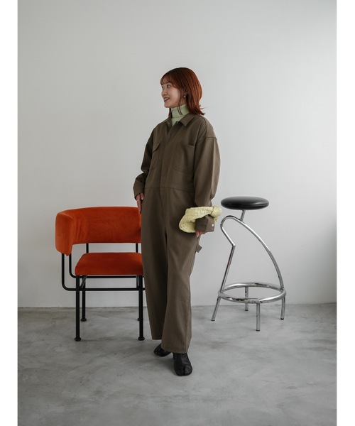 Katrin TOKYO(カトリーントーキョー)の「【UNIVERSAL OVERALL×Katrin TOKYO】painter jump suit(つなぎ/オールインワン・レディース・ブラウン/チャコールグレー・M/S/XS)」の9枚目の写真