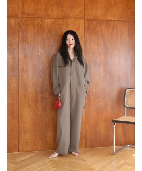Katrin TOKYO(カトリーントーキョー)の「【UNIVERSAL OVERALL×Katrin TOKYO】painter jump suit(つなぎ/オールインワン・レディース・ブラウン/チャコールグレー・M/S/XS)」の4枚目の写真