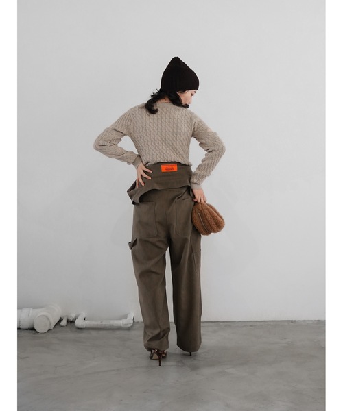 Katrin TOKYO(カトリーントーキョー)の「【UNIVERSAL OVERALL×Katrin TOKYO】painter jump suit(つなぎ/オールインワン・レディース・ブラウン/チャコールグレー・M/S/XS)」の18枚目の写真