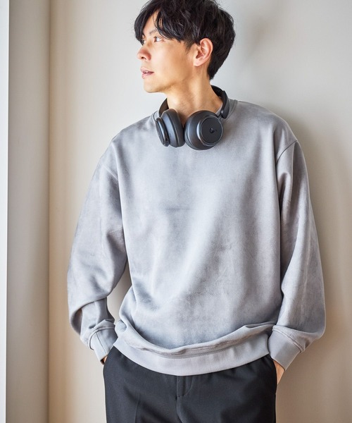 GLOBAL WORK（グローバルワーク）の「スウェードライククリーンスウェット/580811（スウェット・メンズ・ライトブルー/ブラック/グレー/ベージュ/ライトグリーン/ホワイト・X-LARGE/MEDIUM/LARGE/SMALL）」の4枚目の写真
