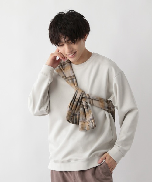 GLOBAL WORK（グローバルワーク）の「スウェードライククリーンスウェット/580811（スウェット・メンズ・ライトブルー/ブラック/グレー/ベージュ/ライトグリーン/ホワイト・X-LARGE/MEDIUM/LARGE/SMALL）」の18枚目の写真