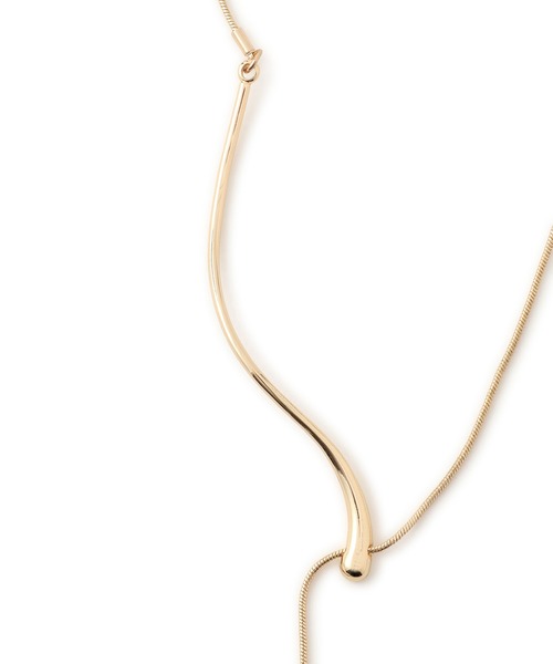 VIS（ビス）の「Yドロップスライダーネックレス（ネックレス・レディース・ゴールド/シルバー・FREE）」の3枚目の写真