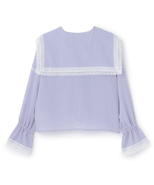 by LOVEiT（バイラビット）の「【卒服】Ｗセーラーカラーブラウス（シャツ/ブラウス・キッズ・オフホワイト/サックスブルー・120cm/130cm/140cm/160cm/150cm）」の13枚目の写真