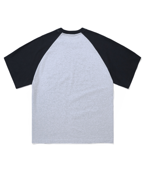 1993STUDIO(1993スタジオ)の「オリジナルラグラン配色Tシャツ_ライトグレー(Tシャツ/カットソー・メンズ・その他・MEDIUM/LARGE)」の2枚目の写真