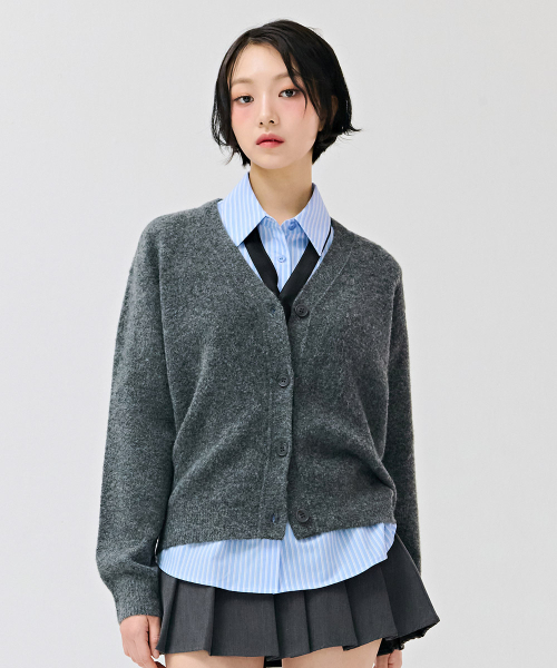 CHASECULT(チェイスカルト)の「レディース ボカシカーディガン-チャコール(カーディガン/ボレロ・レディース・チャコールグレー・90/85)」の1枚目の写真