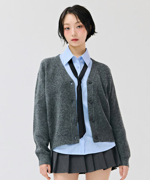 CHASECULT(チェイスカルト)の「レディース ボカシカーディガン-チャコール(カーディガン/ボレロ・レディース・チャコールグレー・90/85)」の4枚目の写真
