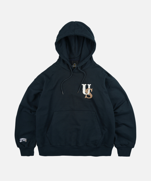FRIZMWORKS(フリズムワークス)の「US LOGO PULLOVER HOODY _ NAVY(パーカー・メンズ・その他・X-LARGE/SMALL/MEDIUM/LARGE)」の1枚目の写真