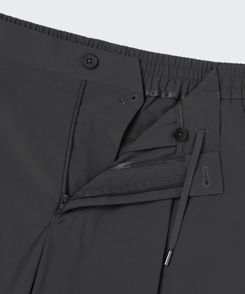 MUSINSA STANDARD（ムシンサスタンダード）の「SOLOTEX ワンタックワイドコンフォートバンディングショーツ [グレー]（その他パンツ・メンズ・その他・40/38/42/36/34/32/30/26/28）」の3枚目の写真
