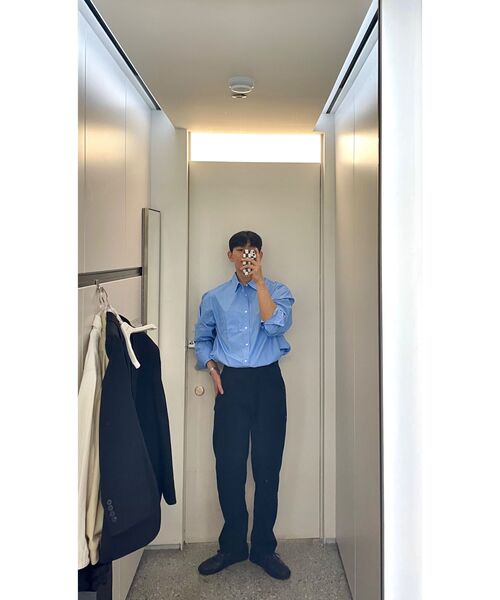 MUSINSA STANDARD（ムシンサスタンダード）の「特大ポプリンシャツ【スカイブルー】（シャツ/ブラウス・メンズ・その他・SMALL/MEDIUM/LARGE/X-LARGE/XX-LARGE）」の17枚目の写真