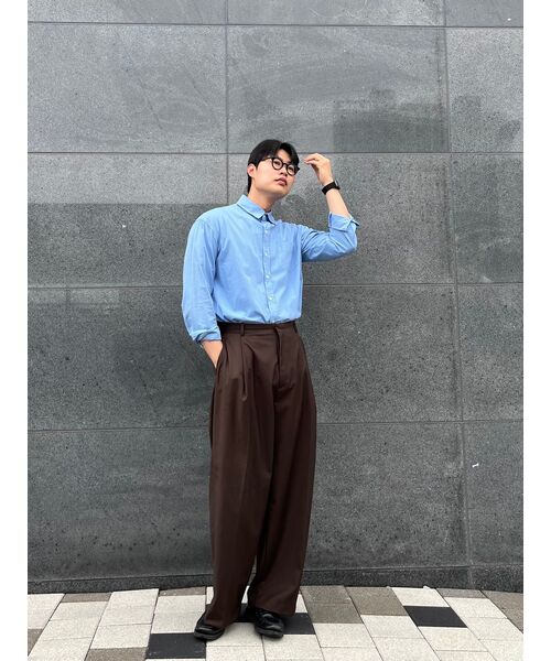 MUSINSA STANDARD（ムシンサスタンダード）の「特大ポプリンシャツ【スカイブルー】（シャツ/ブラウス・メンズ・その他・SMALL/MEDIUM/LARGE/X-LARGE/XX-LARGE）」の18枚目の写真