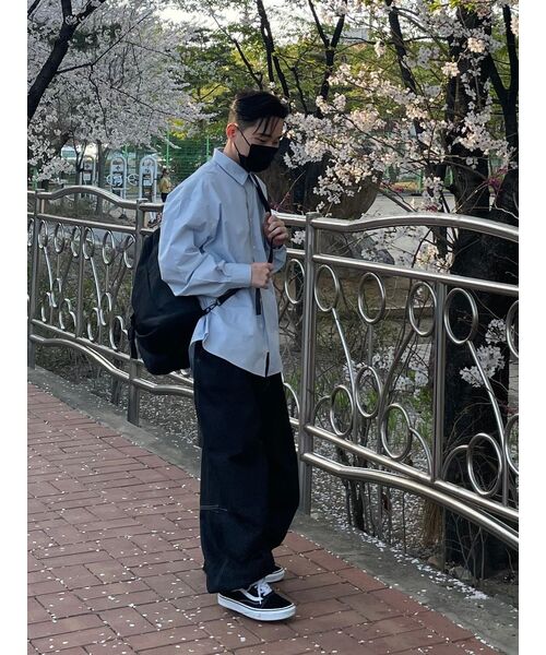 MUSINSA STANDARD（ムシンサスタンダード）の「特大ポプリンシャツ【スカイブルー】（シャツ/ブラウス・メンズ・その他・SMALL/MEDIUM/LARGE/X-LARGE/XX-LARGE）」の19枚目の写真