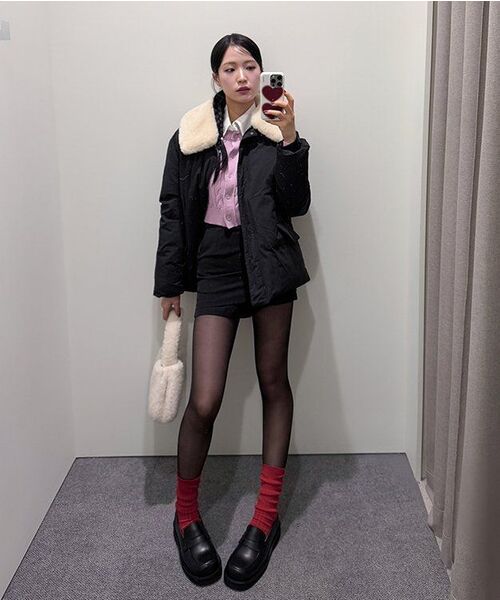 YOUHEE（ユヒ）の「YOUHEE SHEARING BAG IVORY（ショルダーバッグ・レディース・その他・FREE）」の5枚目の写真