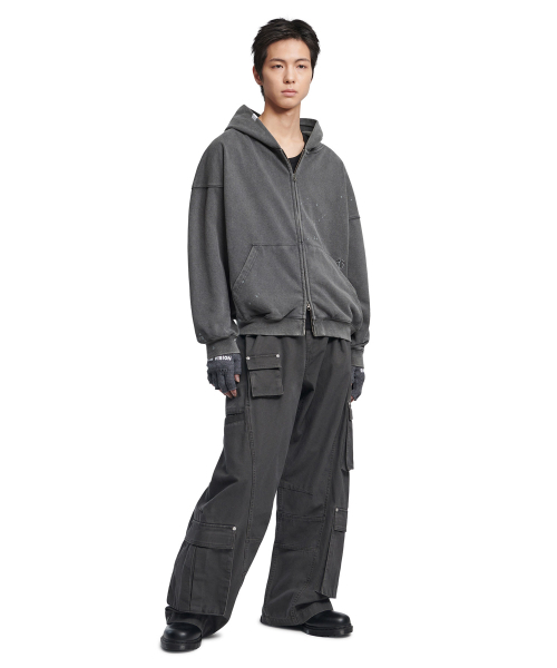 NOMANUAL(NOMANUAL)の「9P CARGO PANTS - WASHED CHARCOAL(その他パンツ・レディース・その他・X-LARGE/SMALL/MEDIUM/LARGE)」の3枚目の写真