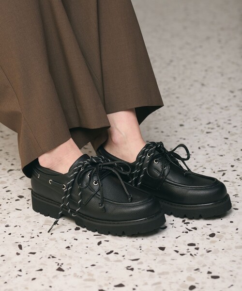 BEAUTY&YOUTH UNITED ARROWS（ビューティーアンドユースユナイテッドアローズ）の「3WAY デッキシューズ ブラック（モカシン/デッキシューズ・レディース・ブラック・38/37/36）」の3枚目の写真