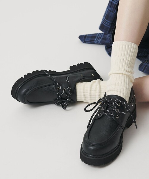 3WAY デッキシューズ ブラック（モカシン/デッキシューズ