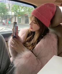 その他アウター（ピンク/桃色系・フェイクファー）ファッション通販