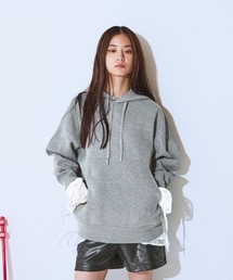 JEANASIS | 12G Wジャガードニットフーディ/629914(パーカー)