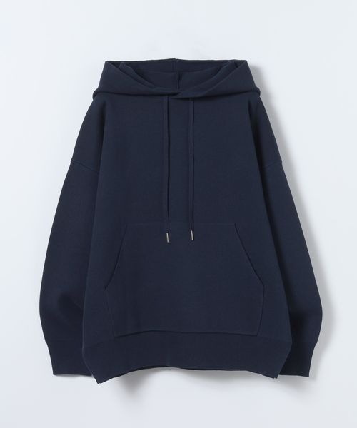 JEANASIS（ジーナシス）の「12G Wジャガードニットフーディ/629914（パーカー・レディース・ブラック/ネイビー/グレー/オフホワイト・FREE）」の12枚目の写真