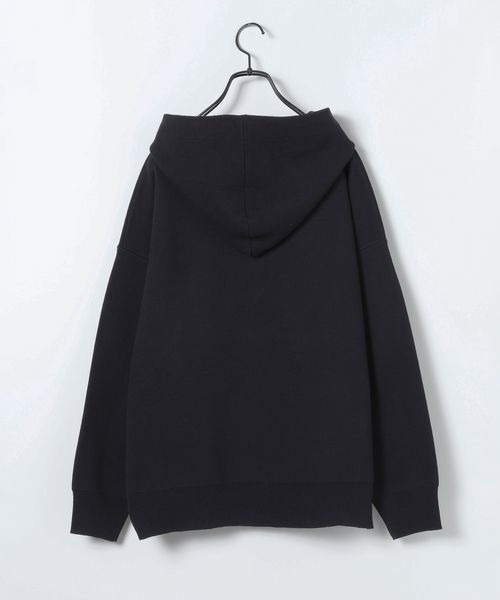 JEANASIS（ジーナシス）の「12G Wジャガードニットフーディ/629914（パーカー・レディース・ブラック/ネイビー/グレー/オフホワイト・FREE）」の16枚目の写真