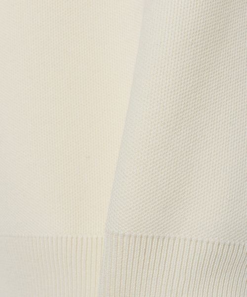 JEANASIS（ジーナシス）の「12G Wジャガードニットフーディ/629914（パーカー・レディース・ブラック/ネイビー/グレー/オフホワイト・FREE）」の9枚目の写真