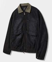 DIMITRI BLACK（ディミトリブラック）の「2WAY FADE WASHING DETROIT SUEDE JACKET_BLACK（MA-1）」