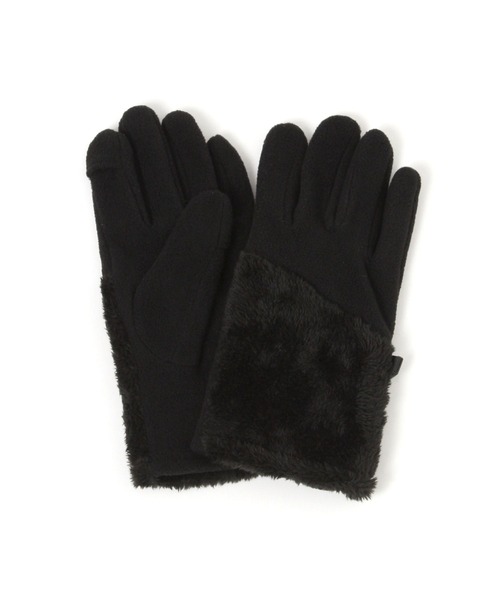 GLOBAL WORK（グローバルワーク）の「フリースボアグローブ/606780（手袋・メンズ・ブラック/グレー・FREE）」の2枚目の写真